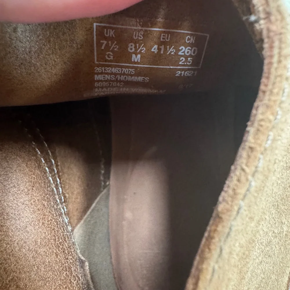 Clarks Mens Desert Boots Tan Suede Chukka Lace Up 261324637075 Size 8.5 M